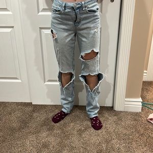 light blue mom jeans